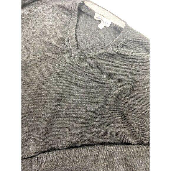 Peter Millar Sweater Mens‎ Large Black Wool Silk V-Neck Long Sleeve Pullover - Picture 1 of 4